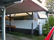 onsite caravan for sale in sought after Gold Coast Caravan Park. River